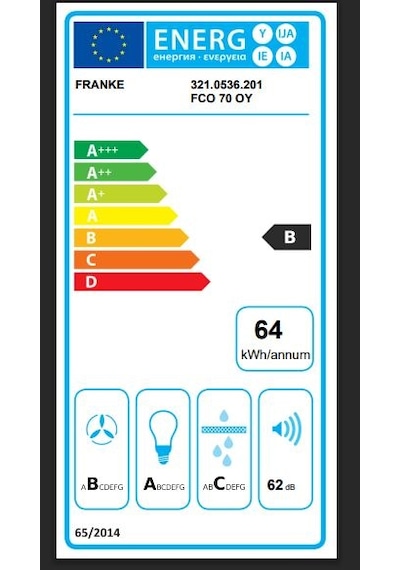 Franke 70 OY Trendline Plus Duvar Tipi 70 CM Davlumbaz