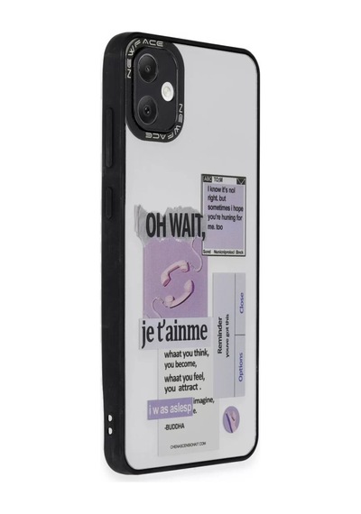 Newface Samsung Galaxy A05 Kılıf Mirror Desenli Kapak - Mirror - 4 Gri