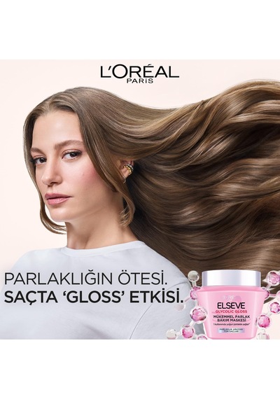 L'oréal Paris Glycolic Gloss Mükemmel Parlaklık Veren Saç Bakım Maskesi 300ml