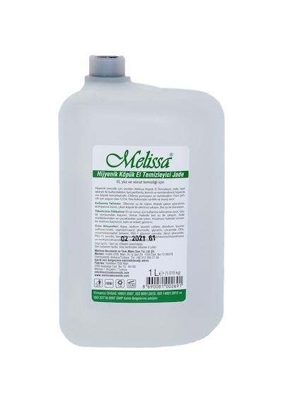 Melissa Hijyenik Köpük El Temizleyici Jade 12 x 1 L