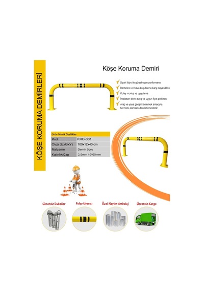 Otopark Bariyeri Kolon Köşe Koruma Bariyeri Duvar Kolon Koruyucu (327880284)