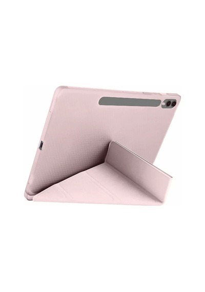 Newface Samsung Uyumlu Galaxy X610 Tab S9 Fe Plus 12.4 Kılıf Kalemlikli Mars Tablet Kılıfı - Rose Gold,