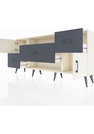 Arges Konsol 2 Raflı 3 Çekmeceli 2 Kapaklı 176x30x83 Aytaşı-aytaşı/antrasit Aytaşı/antrasit Arges Konsol 2 Raflı 3 Çekmeceli 2 Kapaklı 176x30x83 Aytaşı-aytaşı/antrasit Aytaşı/antrasit