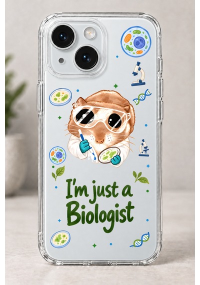Sad Hamster Biyolog Baskılı Şeffaf Telefon Kılıfı