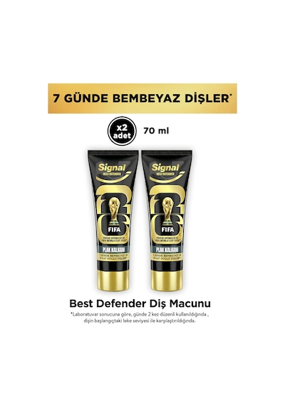 Signal Best Defender Diş Macunu Plak Kalkanı 12 Saat Ferahlık 70 Ml 2 Adet Tam Koruma