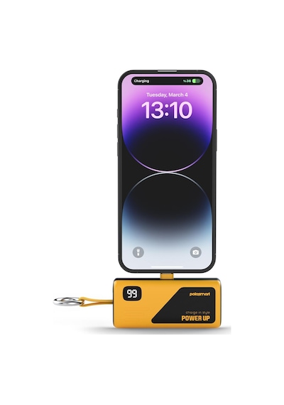 Polosmart Pbs162 5000 Mah Powerbank Type-c Pd 20w Hızlı Şarj Dijital Ekranlı Taşınabilir Şarj Cihazı Sarı