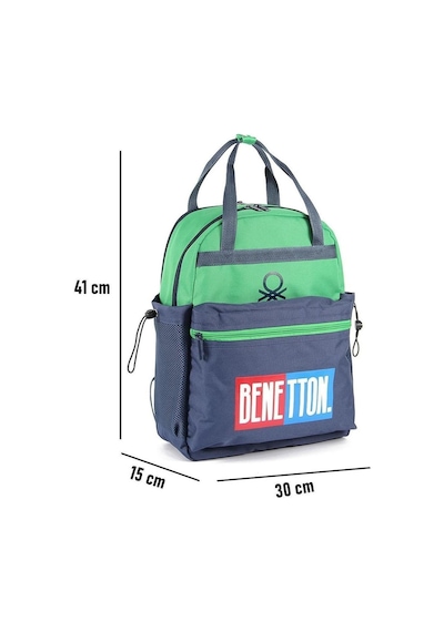 Benetton Laptop Bölmeli Okul Sırt Çantası 3 Bölmeli 03786