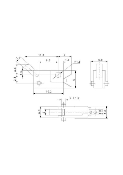 Kfc-V-101 Micro Switch 2-Pin