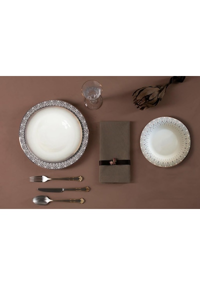 Porland Sweet Romantıc 60 Parça 12 Kişilik Yemek Takımı