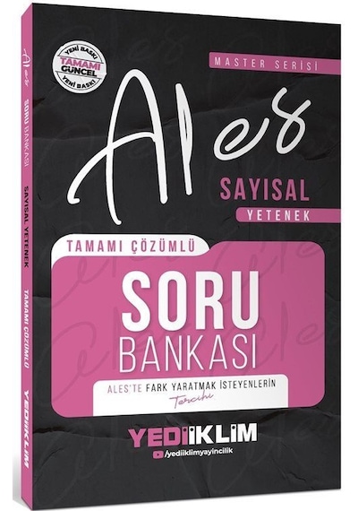2026 Ales Sayısal Yetenek Tamamı Çözümlü Soru Bankası / Kolektif