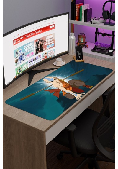 Avatar Son Hava Bükücü Dikişli Kauçuk Oyuncu Mousepad V5 - 90x40 Xxl Gaming Mouse Pad