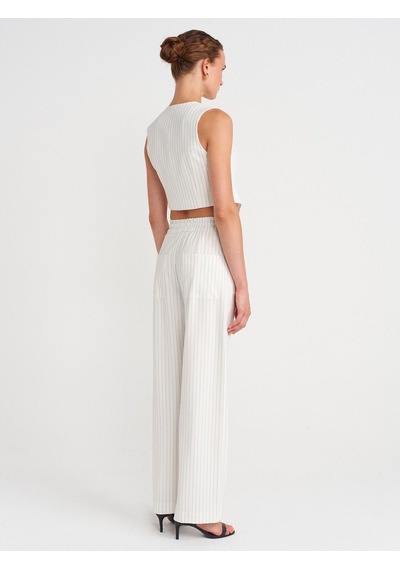 Dilvin 72151 Pijama Pantolon-beyaz Beyaz