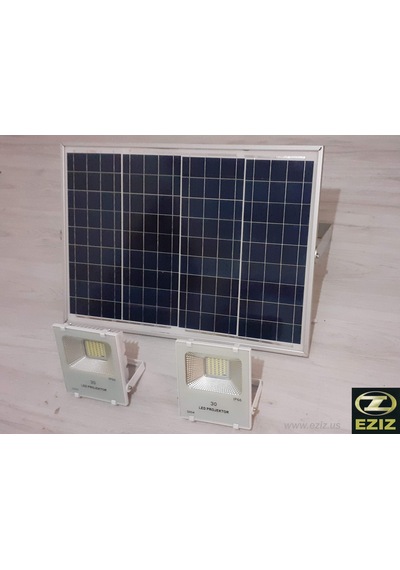 güneş enerjili projektör solar bahçe sokak aydınlatma lamba  EZIZ