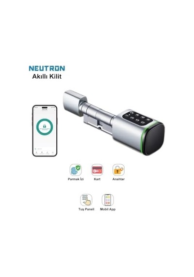 Akıllı Kilit, Parmak İzi, Anahtar, Tuş Paneli, Kart, Mobil App