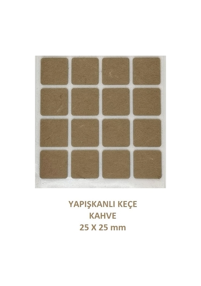 Zemin Koruyucu, Keçe Seti, Kahve, 8 Parça