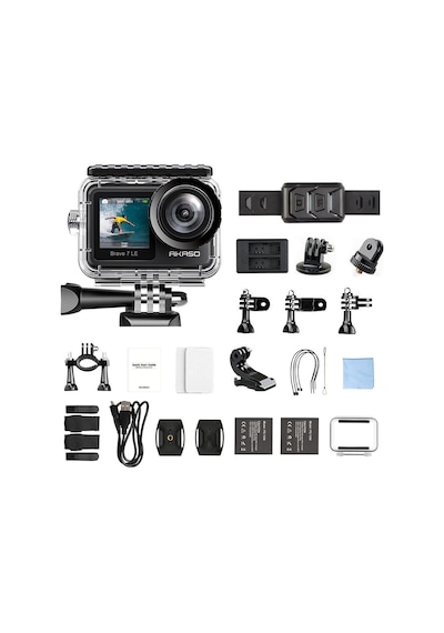 Akaso Brave 7 Le 4k Aksiyon Kamera ve Aksesuar Seti