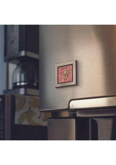 Çello Çalan Kedi Baskılı Mdf Magnet 7x7 82
