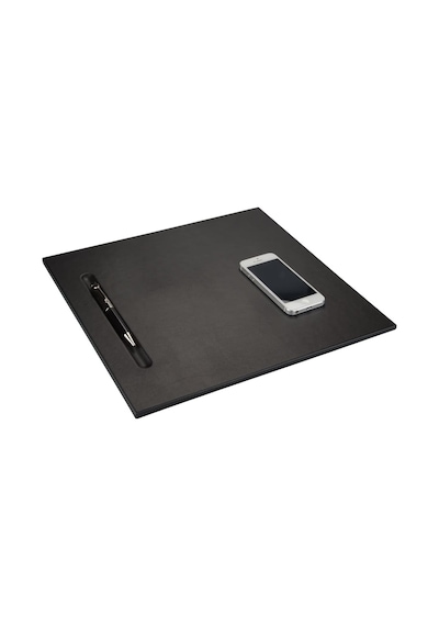 2k 565-1 Sümen Takımı Mdf Malzemeden Suni Deri Kaplı Tek Parça Pad Toplantı Sümeni 35x32 Cm, Siyah