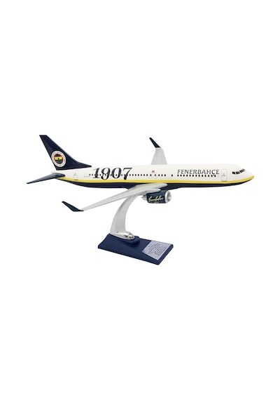 Zekupp Boeing 737-800 1/100 Ölçek Fenerbahçe Lisanslı Klasik Tasarım Maket Uçak Uck0193