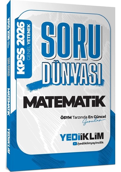 Yediiklim Yayınları 2026 Kpss Genel Yetenek Matematik Soru Dünyası