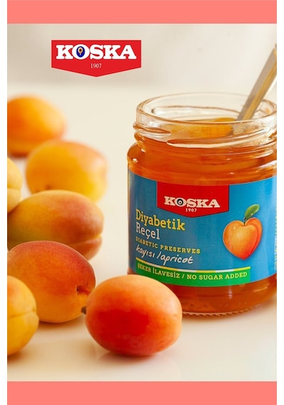 Diyabetik Kayısı Reçeli 240 G 2 Adet