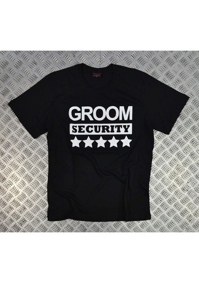 Groom Securıty Baskılı T-Shirt 001