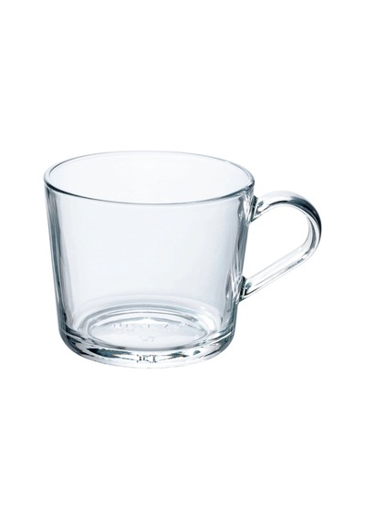 4 Parça Set Şeffaf Cam Kupa Hacim: 240 Ml Çay Kahve Fincanı Seti Fincan Yükseklik: 7 Cm Şeffaf - 917213034 Şeffaf