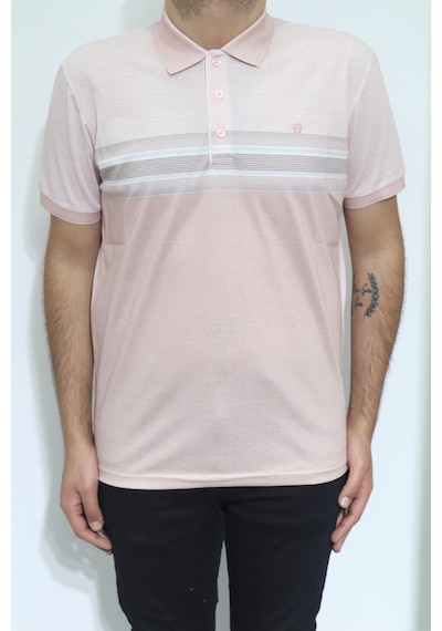 Santa Dmctekstil Erkek Dijital Baskı Desenli Klasik Kesim Rahat Kalıp Cepsiz Polo Yaka T-shirt Pembe Santa Dmctekstil Erkek Dijital Baskı Desenli Klasik Kesim Rahat Kalıp Cepsiz Polo Yaka T-shirt Pembe