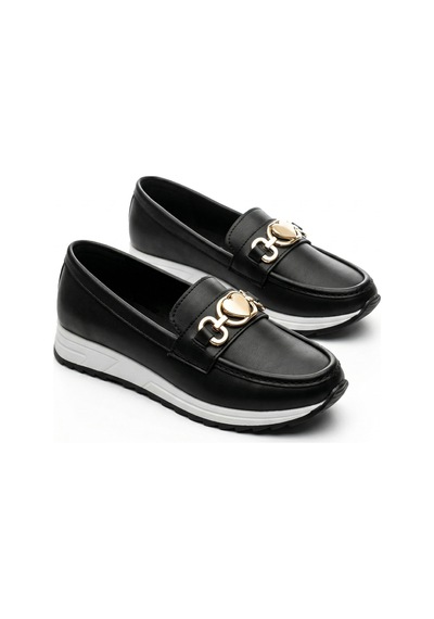Giamgia Store Kadın Siyah Ortopedik Loafer Günlük Loafer Ayakkabı-2333