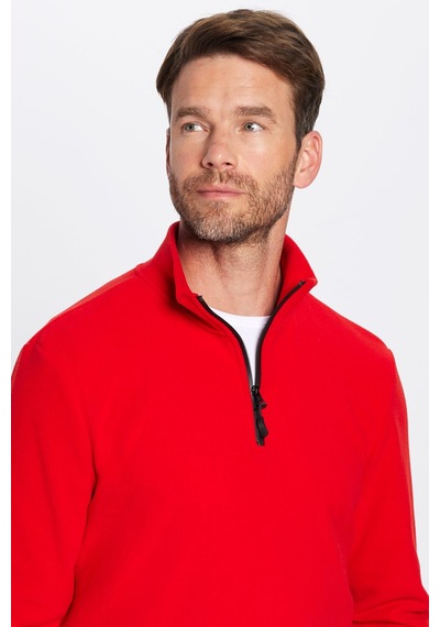Tudors Unisex 3'lü Paket Mavi-yeşil-kırmızı Standart Fit Soğuğa Karşı Dayanıklı Polar Sweatshirt-42025 Çok Renkli