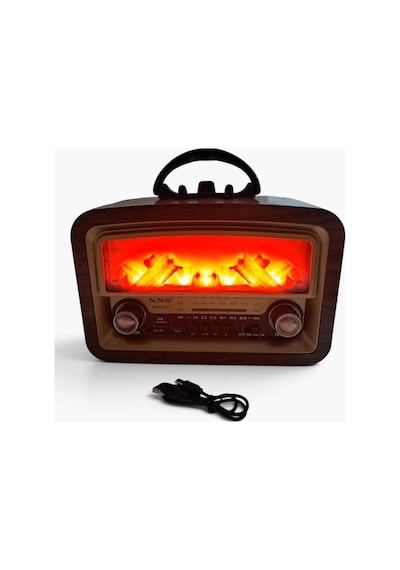 Nns Ns-903bt Retro Bluetooth Radyo 1800 Mah Usb Tf Kart Fm/am/sw Taşınabilir Radyo Kahverengi - 913593976