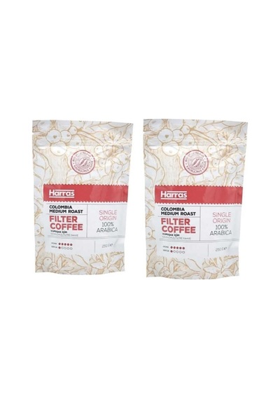 Kavrulmuş Yumuşak Içim Filtre Kahve Colombia Medium Roast 250 Gr X 2 Adet Filtre