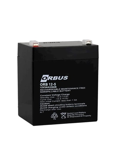 Orbus Orb12-5 12 Volt 5 Amper Kuru Akü 90x70x101 Mm