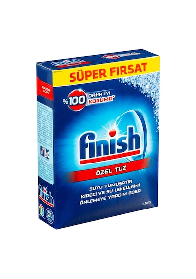 Finish Bulaşık Makinası Tuzu 1,5 Kg - Su Sertliğini Azaltır Tarı