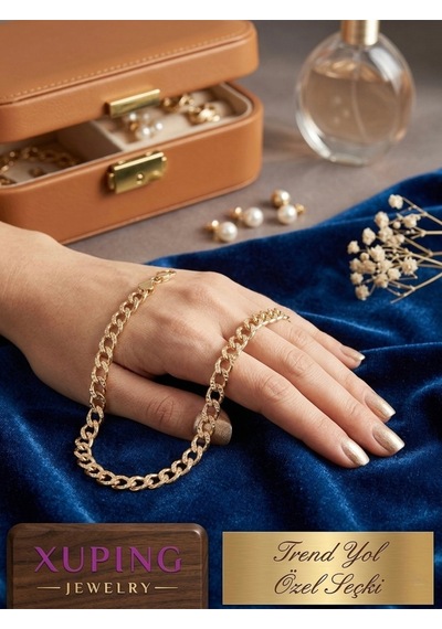 Venedik Zincir Gold Kadın Bileklik Gold - Çelik