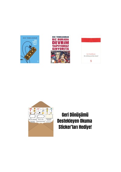 Dilsiz Kuğular Zamanı Devir + Biz Burada Devrim Yapıyoruz Sinyorita Cep Boy + Ne Anlatayım Ben Sana + Okuma Sticker'ları