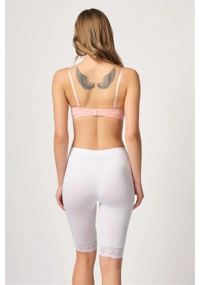Angbutik Beyaz Mı 3004 Soft Uzun Paça Dantel Boxer