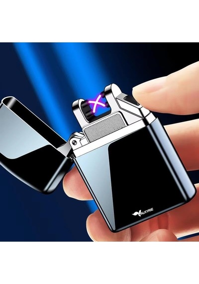 Valkyrie Çift Ark Plazma Şarjlı Çakmak Rüzgâr Geçirmez, Dokunmatik, Usb Şarjlı Mini Çok Renkli