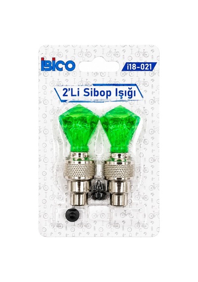 İbico İ18-021 Sibop Işık 2 Adet Araç Pilli Motor Şeffaf Bisiklet Hareket Sensörlü - 50'li Paket Çok Renkli