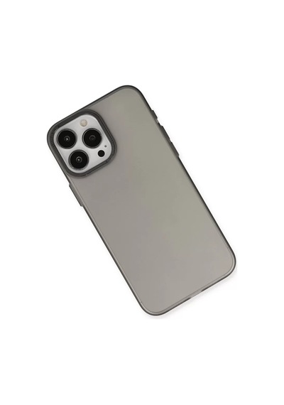 Newface Apple Uyumlu iPhone 15 Pro Max Kılıf Modos Metal Kapak - Siyah Resimdeki