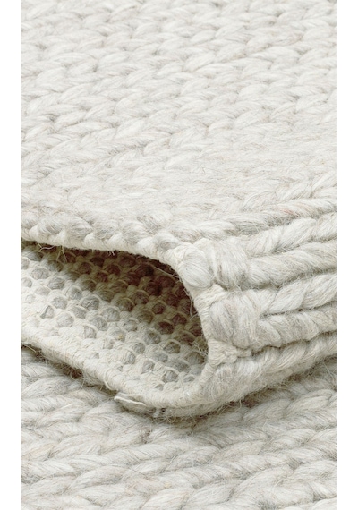 Eko Halı Jade Basketweave Cream Naturel Kazak Örgü Desenli El Dokuma Örgü Halı