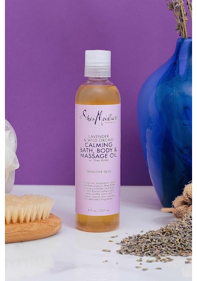 Shea Moisture Lavender & Wild Orchid Banyo, Vücut Ve Masaj Yağı 237ml