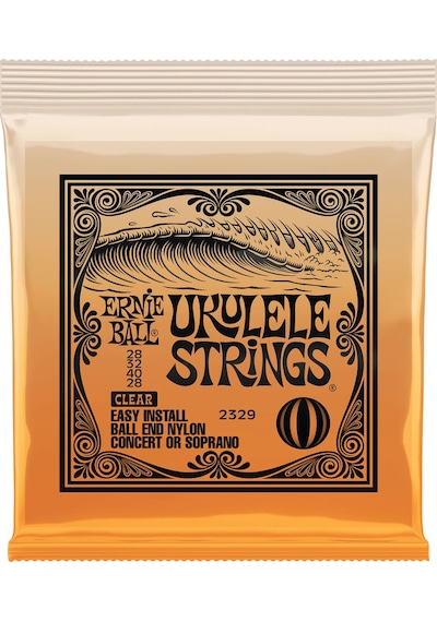 Ernie Ball P02329 Ukulele Ball End Nylon Strings Clear Takım Tel