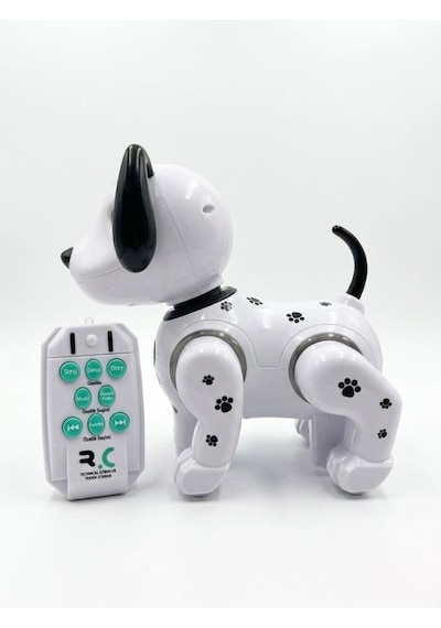 İnteraktif Akıllı Robot Köpek - Led Işıklı, Şarkı Söyleyen Ve Dans Eden Uzaktan Kumandalı Eğitici Oyuncak