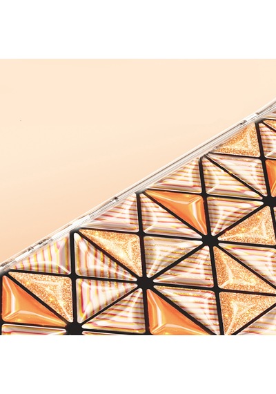 İphone 17 Uyumlu Kılıf 3d Buz Blok Desenli Zore Paris Kairo Tpu Kapak Turuncu