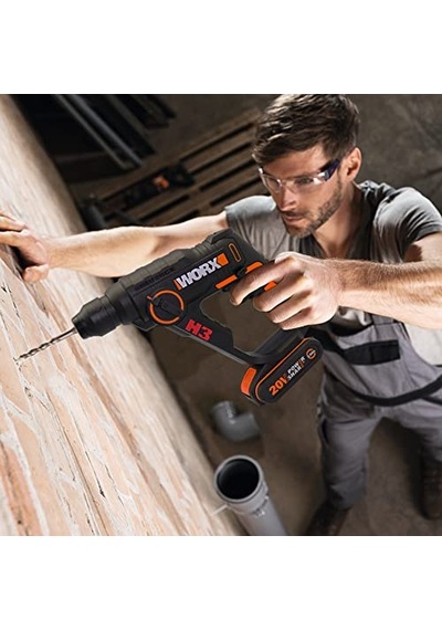 20volt 1.2j Profesyonel Sds- Pnömatik Şarjlı Matkap 8 Adet Uç Mandren Akü Dahil Değildir