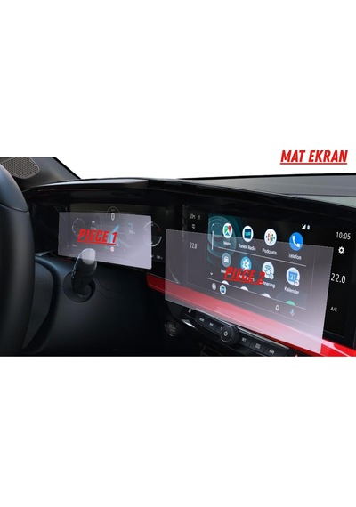 Opel Mokka 2025 Hayalet Gösterge Ve Multimedya Uyumlu Set Mat Ekran Koruyucu