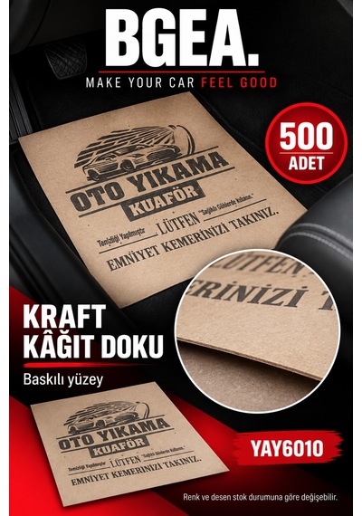 Bgea Premium Kraft Kağıt Paspas 500 Adet