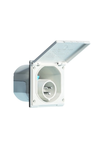 Abl Cee Ip44 220v Dahili Gömme Karavan 220v Elektrik Girişi - Beyaz