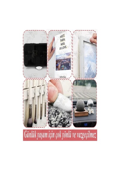 Hamur Yapıştırıcı Tack-it 50gr 2 Paket Silka 65 Parça Macun Sakız Yapıştırıcı Takıt Çerçeve Afiş Duvar